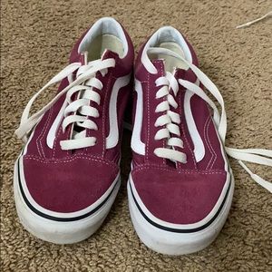Cranberry low top vans